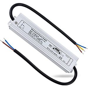 REYLAX LED Transformator 24V Waterdicht IP67, Buitenshuis Voeding Driver 30W 1.25A, Transformatoren 230V naar 24V DC Laagspanningstransformator, Geschikt voor Ledstrips, Lampen, G4 MR11 MR16 Ledlamp