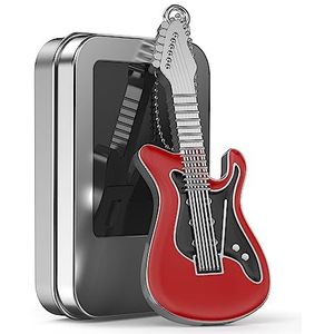 16GB Pen Drive Metal Guitarra Forma Pendrive Divertido Portátil y Práctica Memoria USB 16 GB Originales Llave USB 2.0 Rojo con Caja Flash Drive Regalo de Cumpleaños para Hija Madre Novia by FEBNISCTE