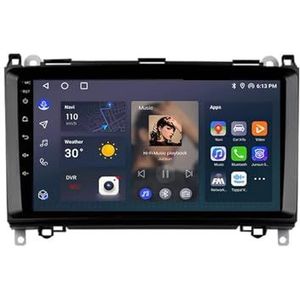 Android 12 Auto Stereo MP5 Player 9'' Screen Autoradio Voor Mercedes Benz W169 W245 W639 W906 2004-2012 Car-play Android Auto GPS-navigatie Bluetooth RDS FM AM DAB+ Radio Stuurbediening Voice Control(