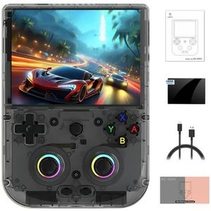Meiurlex RG406V Retro handheld gameconsole, 5,48 inch IPS touchscreen, unisoc T820 Android-systeem, videospelspeler, ondersteunt wifi en bluetooth (4 + 128G/geen games)