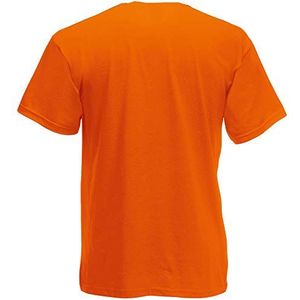 Fruit of the Loom Heren T-shirt Valueweight V-hals T 61-066-0, oranje, M