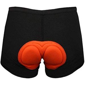 Fietsen Shorts Unisex Zwarte Fietsen Shorts Comfortabel Ondergoed Spons Gel 3D Gewatteerde Fiets Korte Maat S-XXXL Fiets Korte Broek Mtb Shorts, Zwart, XL