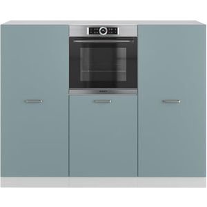 Vicco Kitchenette R-Line Solid Wit Blauw Grijs 180 cm Moderne keukenkasten Keukenmeubel