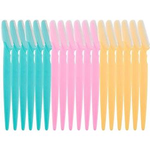 Illuva Wenkbrauwscheermesjes, shaper-scheermesjes, voor gezicht, lichaam en wenkbrauwen, voor dames, 18 stuks