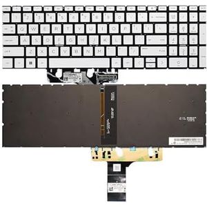 Engels laptoptoetsenbord voor HP 15-EG -EH -ER -FC -FD 15M-EH 17-CN -CP 17S-CU 470 G8 voor Star voor ZBOOK 15 PO(US Silver Backlight)