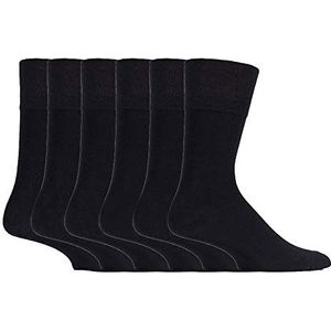 Gentle Grip Sock Shop 6 paar heren losse zachte top niet-elastische bamboe sokken, SOMRM01, 40-45 EU