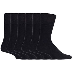 Gentle Grip Sock Shop 6 paar heren losse zachte top niet-elastische bamboe sokken (6-11 UK, SOMRM01), SOMRM01, 40-45 EU
