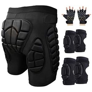 Butt Pads Snowboarden Impact Shorts Heupbeschermer For Heren Dames Beschermende Stuitbeen Gewatteerde Korte Broek Schaatsen Ski Unisex Protector Pad (Color : B1, Size : XXL)