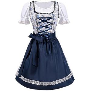 HYueaph Oktoberfest-kostuum voor dames, Beierse biermeisje, dirndl-jurk