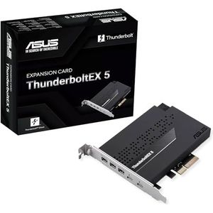 ASUS - ThunderboltEX 5 - Controlekaart - PCIe 4.0 - Zwart