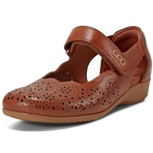Cobb Hill Rully Mary Jane Flat voor dames, Bruin leder, 42 EU