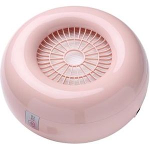 Stofafscheider voor nagels, krachtige nagelstofafscheider voor nagelstofzuiger, ventilator, stofafscheider, professionele elektrische afzuigkap, manicure-stofafscheider (roze)