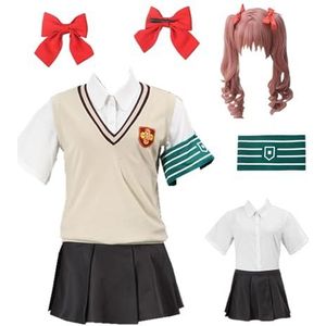 MANMICOS Amerikaanse maat Anime Shirai Kuroko cosplay kostuum Dames schooluniform pak (B153, 3X-Large)