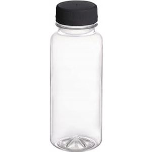 Nipter Plastic Flessen voor het Vullen, Transparante Plastic Flessen, Drinkfles Waterfles PET Fles met Dop 400ml x 100 Stuks