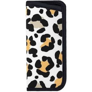 YUNWEIKEJI Luipaard Steen Dier Print Safari, Brillen Tas Anti-Kras Bril Mouw Draagbare Eyewear Case Neopreen Zonnebril Case, zoals afgebeeld, 3.14 X 6.69 Inches / 8 X 17 cm