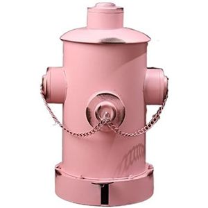 Vuilnisbak Industriële Wind IJzer Vuilnisbak Art Prullenbak Brandkraan Pedaal Prullenbak Gesmeed Met Deksel Slaapkamer Pedaalemmer(Pink)