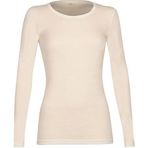 DILLING Shirt met lange mouwen voor dames - 100% Bio merino wol Natuur 46