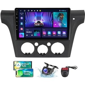 Android 13 Autoradio 2 DIN Compatibel met Mitsubishi Outlander 1 2002-2008 9 Inch Touchscreen Carplay Android Auto met Bluetooth/FM RDS/Bediening op het stuur/Achteruitrijcamera(RHD,NF-2)