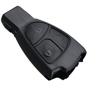 Sleutelbehuizing afstandsbediening 3 toetsen compatibel met Mercedes Benz B C E S ML SLK CLK
