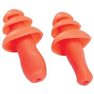 PORTWEST Lot de 50 paires de bouchons d'oreilles réutilisable en TPR avec cordon (50 Paires) Orange - Protection EPI
