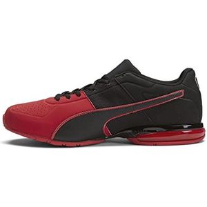 PUMA Cell Surin 2 Sport Block Sneakers voor heren, PUMA Black/High Risk Red, 8.5, Puma Black High Risicoved, 41 EU