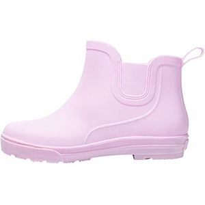 BebeXi Rubber Platform Laarzen Afneembare Met Katoen Binnen Regenlaarzen Outdoor Rubber Schoenen Regen Laarzen Vrouwen Gevoerd, roze, 37.5 EU