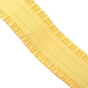 Hoge elasticiteit elastische riem verdikte duurzame tailleband elastische band kant brede riem broek taille rok speciale accessoires-geel-50mm-2m