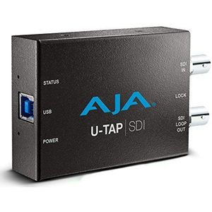 AJA U-TAP SDI USB 3.0 video-opnamekaart - video-opnamekaarten (240p, 360p, 480p,525i,540p,576p,625i,720p,1080i,1080p, 48kHz, 24Kbit/s, 200g, 103 mm, 61 mm)
