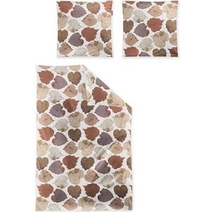 Irisette Luxe flanel beddengoed Koala koper 8533 1 dekbedovertrek 155 x 220 cm + 1 kussensloop 80 x 80 cm