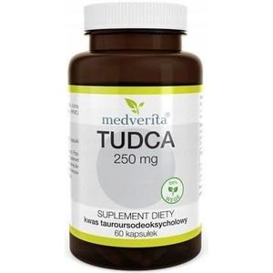 Medverita - Tudca (tauroursodeoxycholzuur) - 250 mg per capsule - Zonder conserveringsmiddelen - 60 capsules
