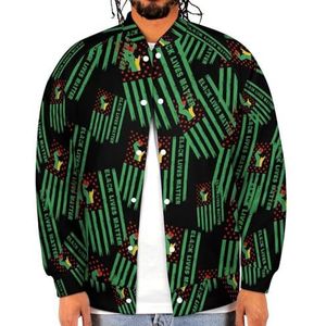Zwarte Leven Materie Grappige Mannen Baseball Jacket Gedrukt Jas Zachte Sweatshirt Voor Lente Herfst