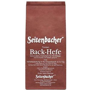 Seitenbacher Gist voorraadverpakking 6 x 20 g (1 x 120 g)