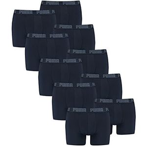 PUMA 10 er Pack Boxer Boxershorts Mannen Pant Ondergoed Navy - blauw - M