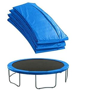 Vervangingspad for trampolines Ronde veiligheidsveerhoes Randbeschermhoes UV-bestendig Scheurvast (Color : Blauw, Size : 15 FT/4.57 m)