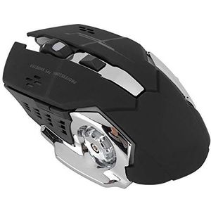 Redxiao Ratón inalámbrico de 6 Teclas, ratón para Juegos, Doble Compatible para computadora(Free Wolf X8 Black Silent Edition)