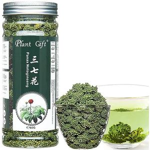 Plant Gift Panax Notoginseng Flower, 三七花 Panax NotoginSg Flower, Sanchi Ginseng bloem, Tienchi Notoginseng thee, Sanqi, Health Beauty Chinese kruidenthee, Tienchi Ginseng 60G/2.12oz