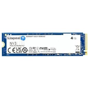Kingston NV3 NVMe PCIe 4.0 Interne SSD 4TB M.2 2280-SNV3S/4000G