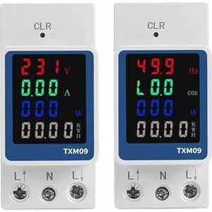 1 STKS 6IN1 AC Monitor 110V 220V 100A Spanning Power Power Factor KWH Energiemeter VOLT AMP voltmeter Ampèremeter Frequentie