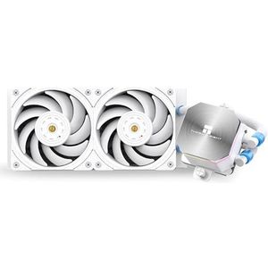 Thermalright Frozen Edge 240 White vloeibare CPU-waterkoeler met 120 mm PWM-ventilator, 240 witte Cold Row specificatie, geïntegreerd waterkoellichaam voor AMD/AM4/AM5, Intel