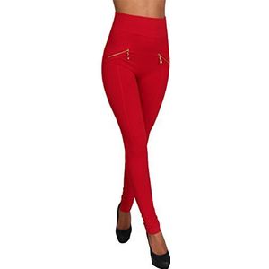 Dames High Waist Basic Stretch broek brede band jeggings leggings buizen stof leggings 99738