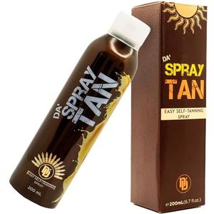 Da'Dude Spray Tan – Zelfbruiningsspray voor Gezicht & Lichaam, Natuurlijk Uitziende Nepbruiningsspray, Sneldrogende Gezichtsbruiningsmist, Hydraterende Bruiningsspray Oplossing, 200ml