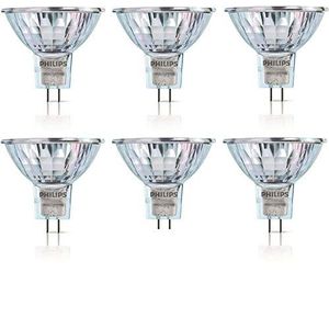 Philips - Halogeen - 12 V - MR16 - 35 W - GU5.3 - Dimbare Halogeen Dichroïsche Gloeilampen - 6 Pack