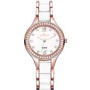 horloges Horloges Strass quartz horloges voor dames Bekijk casual zakelijk polshorloge Eenvoudig lichtgewicht modern polshorloge Genereus Mode
