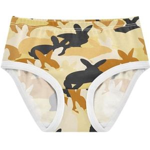 YOUJUNER Meisjesondergoed schattig konijn haas konijn peuter onderbroek katoenen broek kleine meisjes slips comfort kinderen onderbroek, Meerkleurig, 5 jaar
