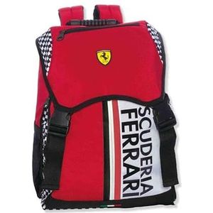 Ferrari, Uittrekbare rugzak voor kinderen, uniseks, kinderen en jongens, rood (rood), eenheidsmaat, Rood, Eén maat, Casual