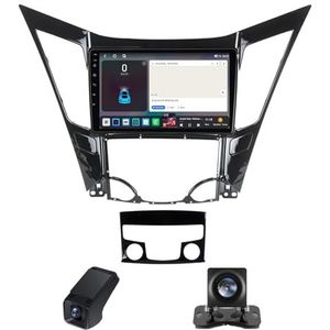 Android 14 Autoradio geldt voor Hyundai Sonata 6 YF 2009-2014 Autoradio 2 Din Draadloze Carplay Android Auto 9 Inch Touchscreen met GPS-navigatie 5GWiFi FM/RDS-radio Camera(B,C10 Pro)