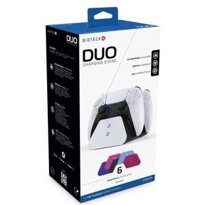 Gioteck Duo Charging Stand voor PS5 DualSense draadloze controllers