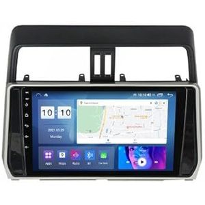 9 inch touch screen multimedia speler bluetooth autoradio voor Toyota Prado 2017-2018 Android 12.0 Car Stereo gebouwd carautoplay ondersteuning stuurwielbediening wifi 4g gps navigatie (Size : 4+WIFI