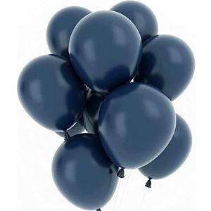 Ballonnen Wit zand ballonnen avocado groene douche partij ballonnen bruiloft gelukkige verjaardag decoratie ballonnen helium ballonnen Heliumballonnen (Color : Navy Blue, Size : 10inch)