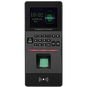 Prikklokken voor werknemers in kleine bedrijven, 2,8 inch TFT-kleurenscherm Employee Vingerafdruk Toeschouwers Reader voor kantoren, fabrieken, hotels, scholen